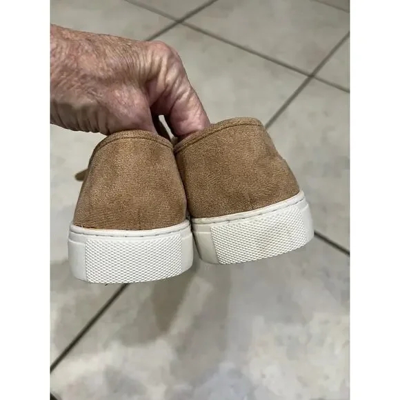 Hey Girl By Corkys Brown Faux Suede Why Knot Loafer Slip One Sz 8 - Picture 5 of 8